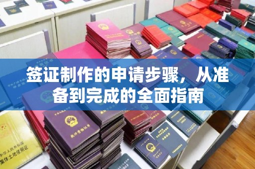 玉州签证制作的申请步骤，从准备到完成的全面指南
